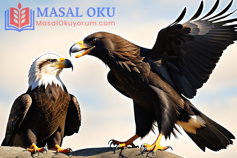 Akılsız Karga ile Kartal Masalı Akılsız Karga ile Kartal Masalı