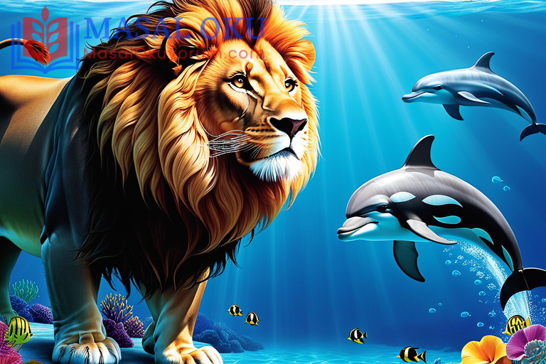 Aslan ve Yunus Masalı Aslan ve Yunus Masalı