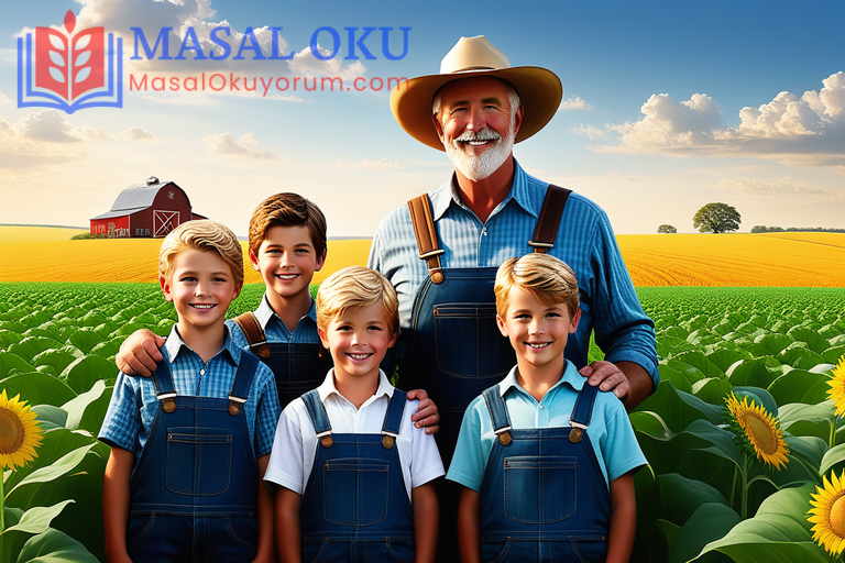 Çiftçi ve Oğulları Masalı Çiftçi ve Oğulları Masalı