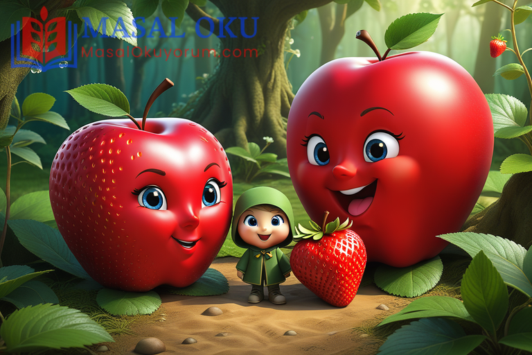 Kırmızı Elmayla Çileğin Tanışması ve Muhteşem Hatırası Kırmızı Elmayla Çileğin Tanışması ve Muhteşem Hatırası