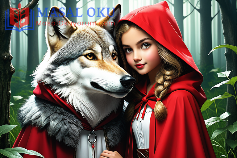 Kurtla Kırmızı Başlıklı Kızın Dostluğu Kurtla Kırmızı Başlıklı Kızın Dostluğu