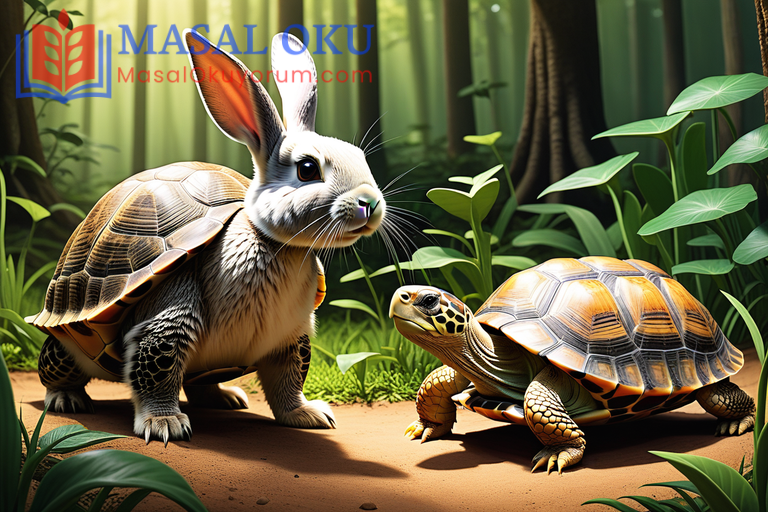 Tavşan ve Kaplumbağa Dostluğu Masalı Tavşan ve Kaplumbağa Dostluğu Masalı