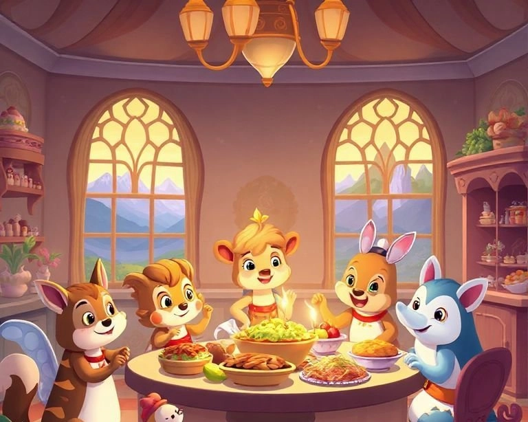 Aşçının Zorlu Görevi: Sarayda Yemek Yarışması Masalı Aşçının Zorlu Görevi: Sarayda Yemek Yarışması Masalı