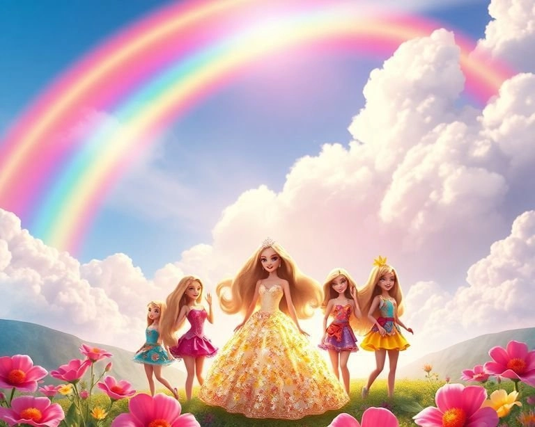 Barbie'nin Sihirli Dünyası: Gökkuşağının Renkleri Masalı