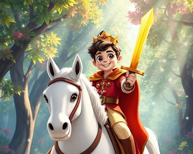 Beyaz Atlı Prens ve Gümüş Kılıç: Sihirli Görev Masalı Beyaz Atlı Prens ve Gümüş Kılıç: Sihirli Görev Masalı