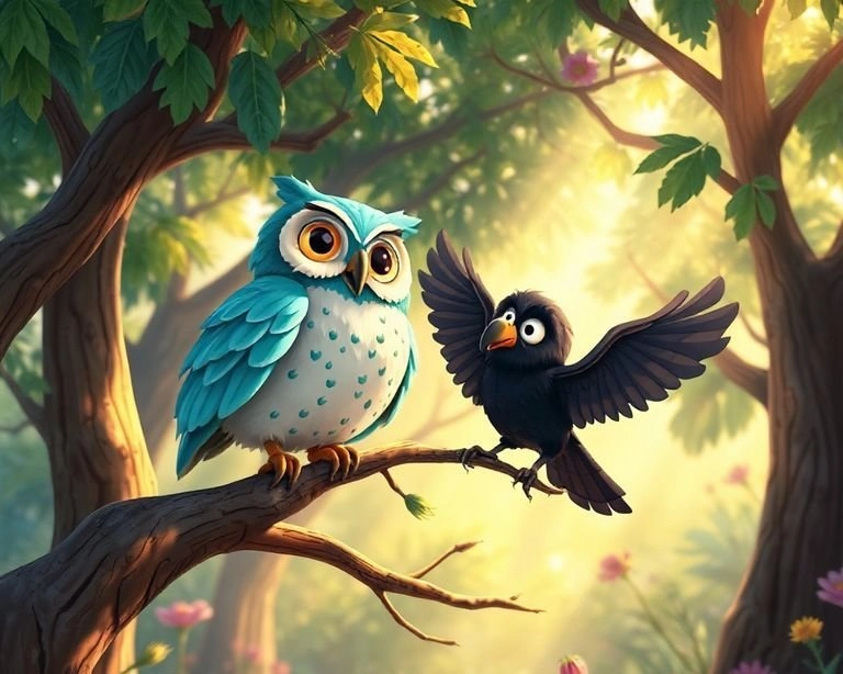 Bilge Bülbül ve Karga Masalı Bilge Bülbül ve Karga Masalı