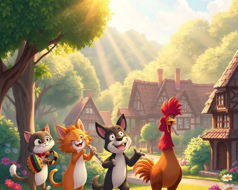 Bremen Şehrine Yolculuk: Mızıkacıların Heyecan Dolu Serüveni Masalı