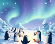 Buz Kraliçesi'nin Sihirli Bahçesi: Güney Kutbu Pengueni Macerası Masalı Buz Krali