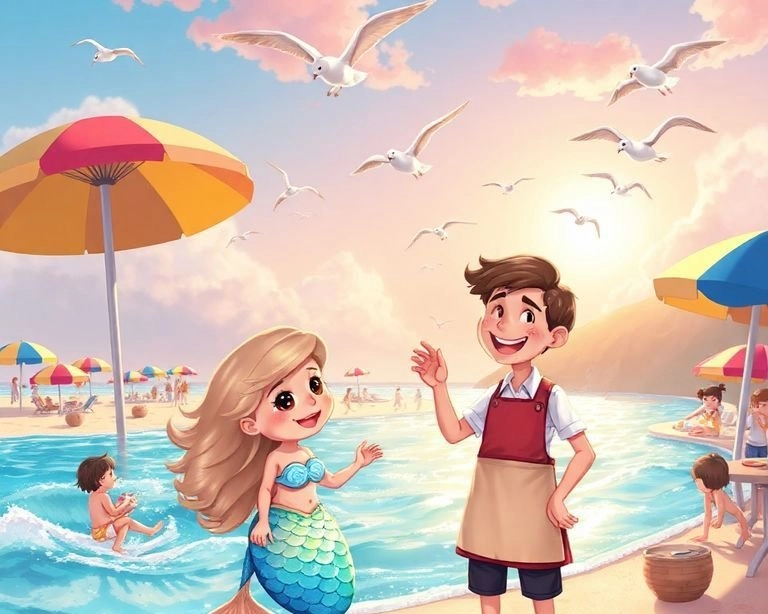 Deniz Kızı ve Tatil Köyü Garsonu Masalı