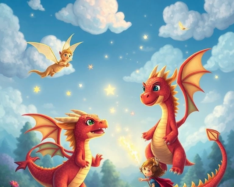 Ejderha Uçuşu: Efsanevi Yaratıkların Macerası Masalı Ejderha Uçuşu: Efsanevi Yaratıkların Macerası Masalı