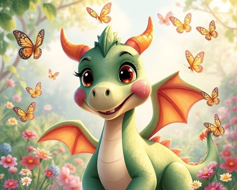 Ejderha ve Çiçek Bahçesi Macerası Masalı Ejderha ve Çiçek Bahçesi Macerası Masalı