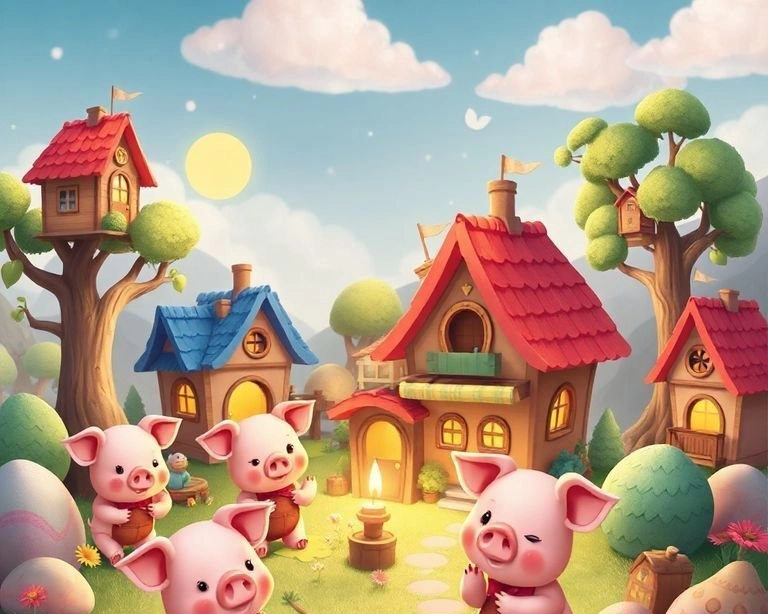 Ev Yapımı: Üç Küçük Domuzcuk Masalı