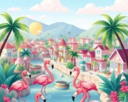 Flamingo Şehri Macerası Masalı Flamingo ehri