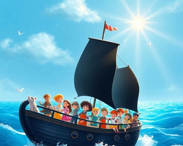 Gökkuşağı Denizindeki Siyah Gemi Masalı