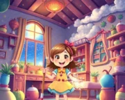 Hizmetçi Kızın Sihirli Mopu Masalı Hizmet i