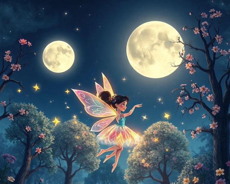 Işıldayan Gece: Ay Işığı ve Elektrik Perisi Masalı Işıldayan Gece: Ay Işığı ve Elektrik Perisi Masalı
