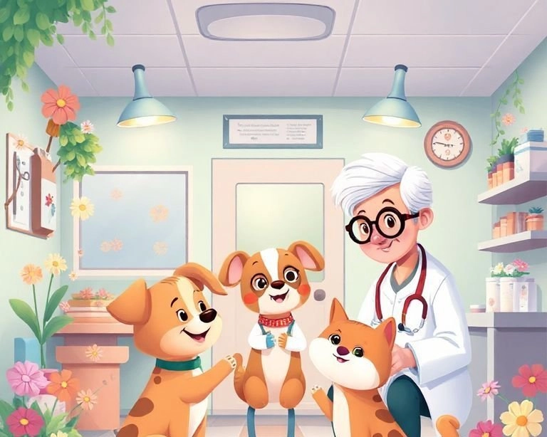İyileşen Patiler: Veteriner Masalı İyileşen Patiler: Veteriner Masalı