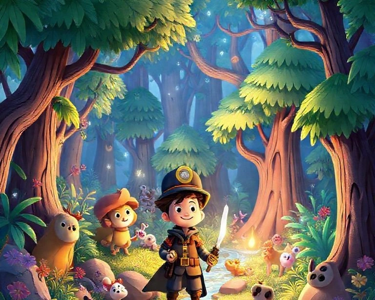 Jandarma ve Sihirli Orman Macerası Masalı Jandarma ve Sihirli Orman Macerası Masalı