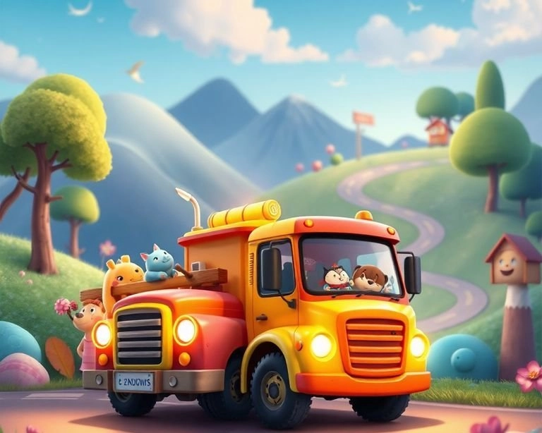 Kamyon ve Yol Arkadaşları Masalı Kamyon ve Yol Arkadaşları Masalı