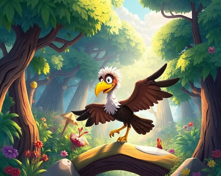 Kara Akbaba'nın Macerası: Kayıp Hazineyi Bulmak Masalı