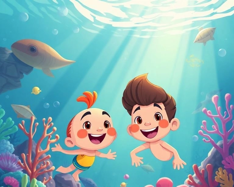 Karagöz ile Hacivat: Denizaltı Macerası Masalı Karagöz ile Hacivat: Denizaltı Macerası Masalı