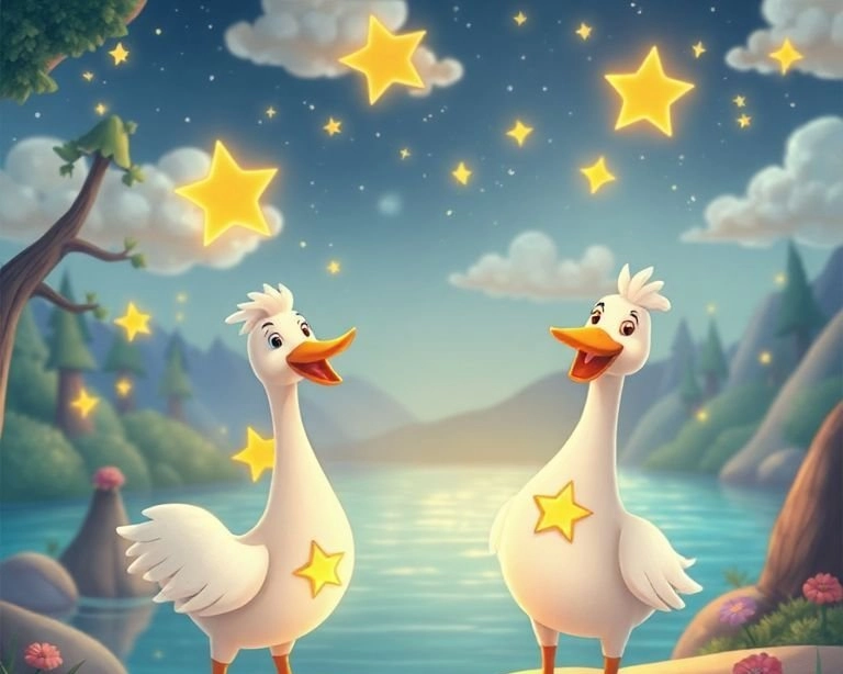 Kaz ve Yıldızlar Ülkesi Masalı Kaz ve Yıldızlar Ülkesi Masalı