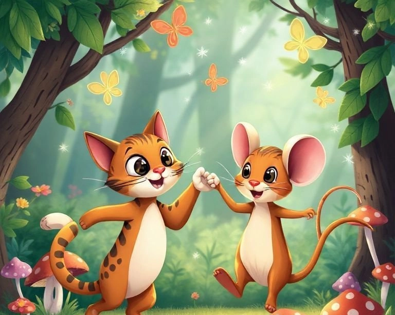 Kedi ve Farenin Dans Yarışı Masalı