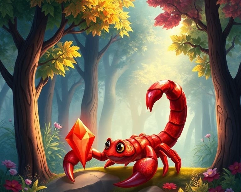 Kırmızı Taşın Sırrı: Akrep'in Macerası Masalı