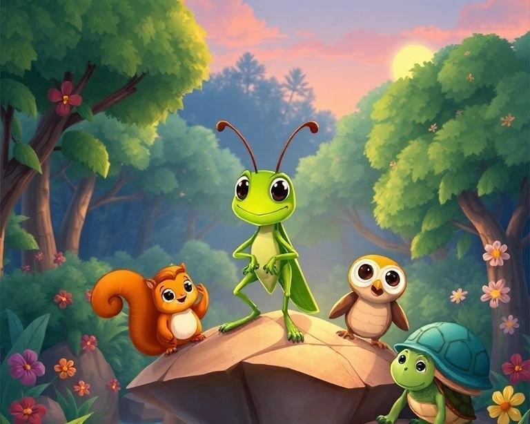 Küçük Çekirge'nin Cesaret Sınavı Masalı Küçük Çekirge'nin Cesaret Sınavı Masalı