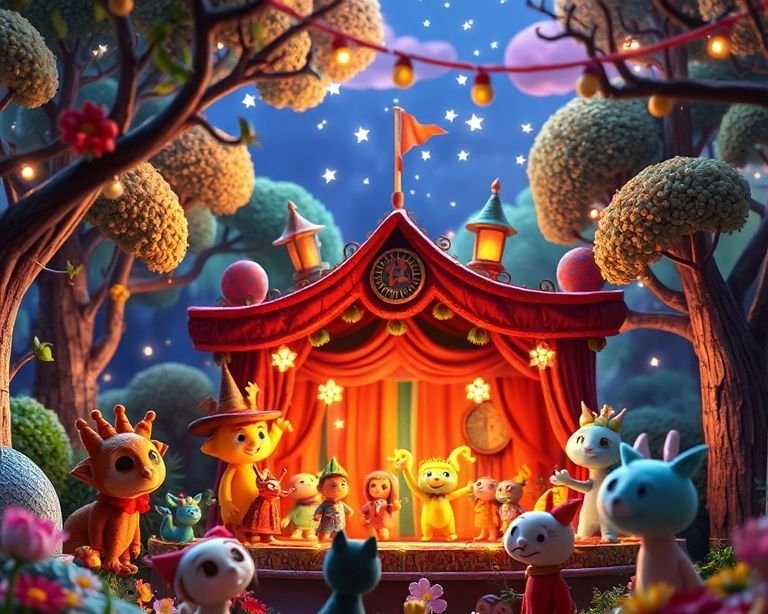 Kukla Krallığının Gizemli Gösterisi Masalı