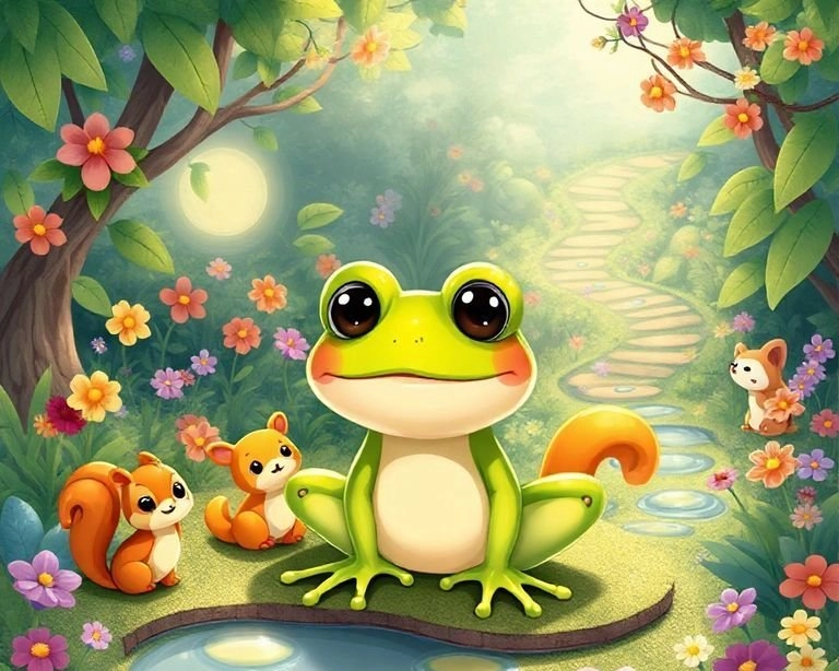 Kurbağa'nın Gizemli Bahçesi Masalı Kurbağa'nın Gizemli Bahçesi Masalı