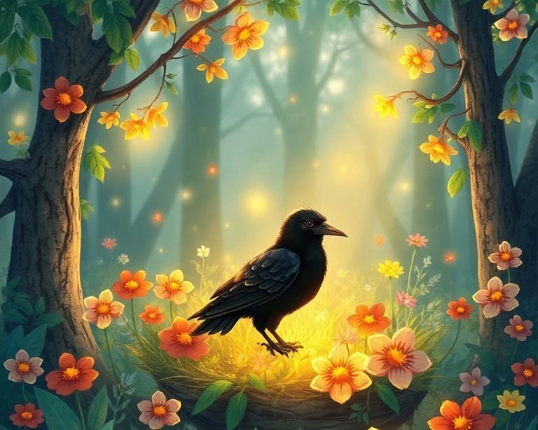 Kuzgun ve Büyülü Orman Masalı