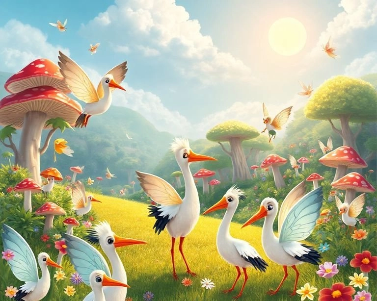 Leylek ve Peri Bahçesi Masalı