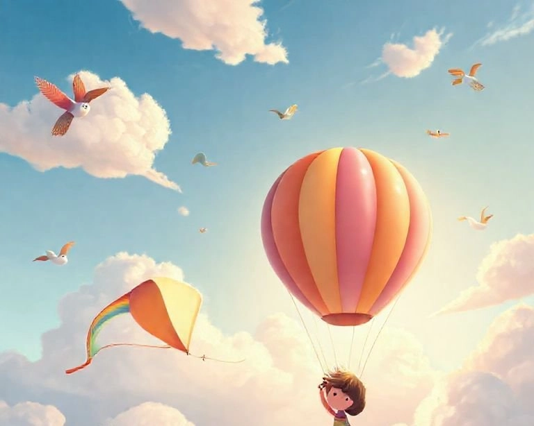 Masal Gökyüzünde Uçan Balon Masalı Masal Gökyüzünde Uçan Balon Masalı