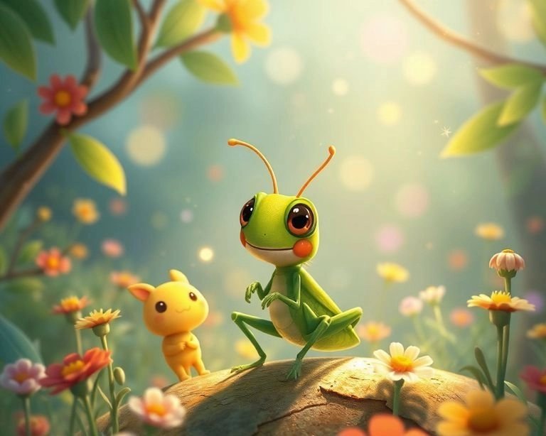 Minik Çekirge'nin Öğrenme Yolculuğu Masalı