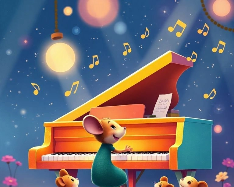 Müzisyen Fare ve Büyülü Piyano Masalı