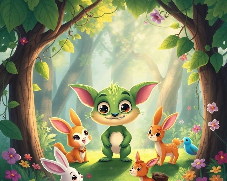 Ormanın İçindeki Gizemli Yaratık Masalı