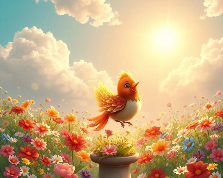 Sevgi Dolu Bülbül ve Bahçe Masalı