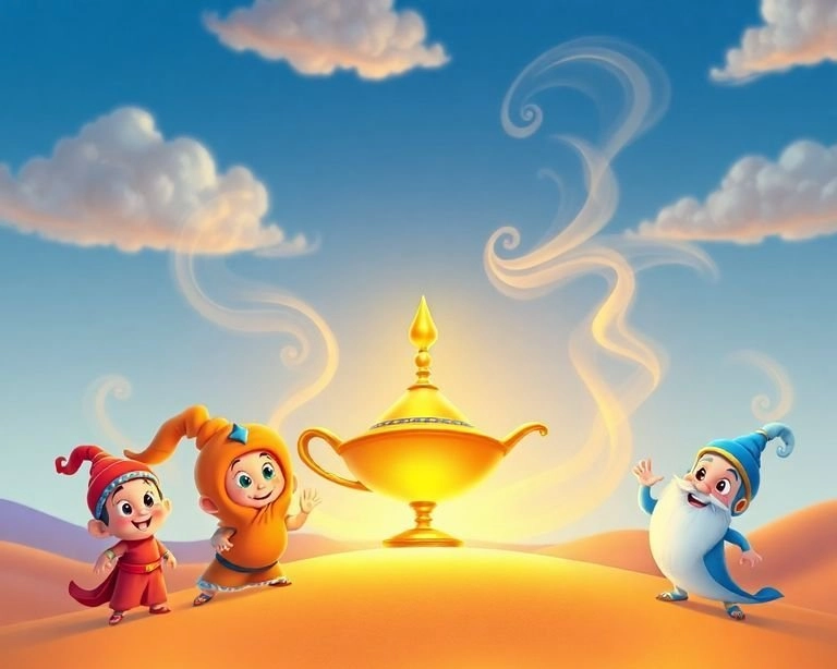 Sihirli Lambanın Rüyası: Cinlerin Zamanı Masalı Sihirli Lambanın Rüyası: Cinlerin Zamanı Masalı