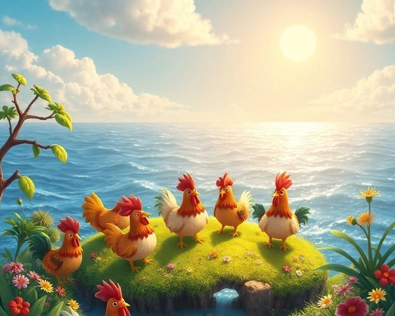 Tavukların Gizemli Adası Masalı Tavukların Gizemli Adası Masalı
