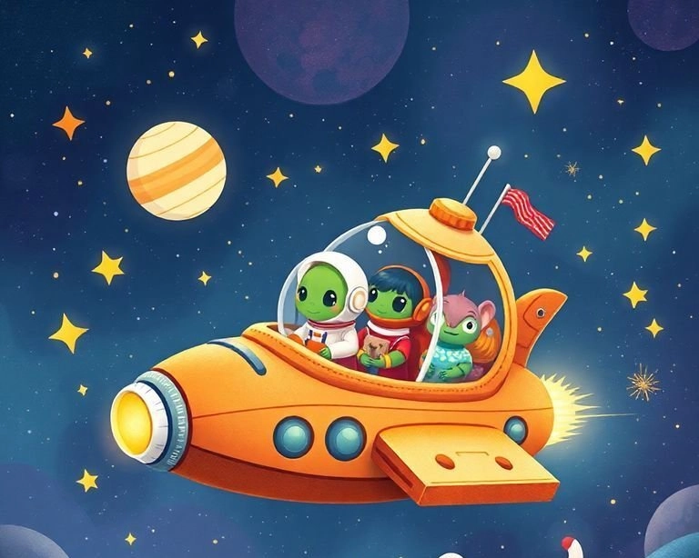 Uzay Gemisinin Gizemli Yolculuğu Masalı Uzay Gemisinin Gizemli Yolculuğu Masalı