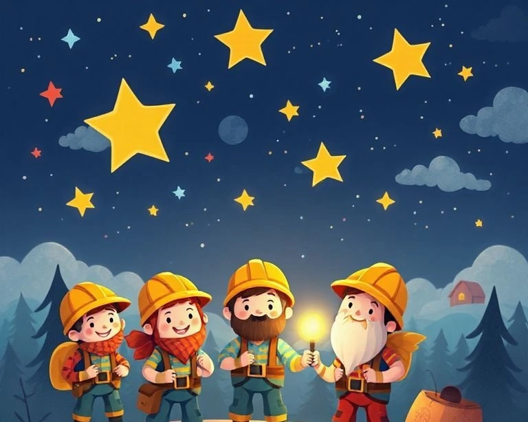 Yıldızlı Gökyüzü Altında Madenci Serüveni Masalı