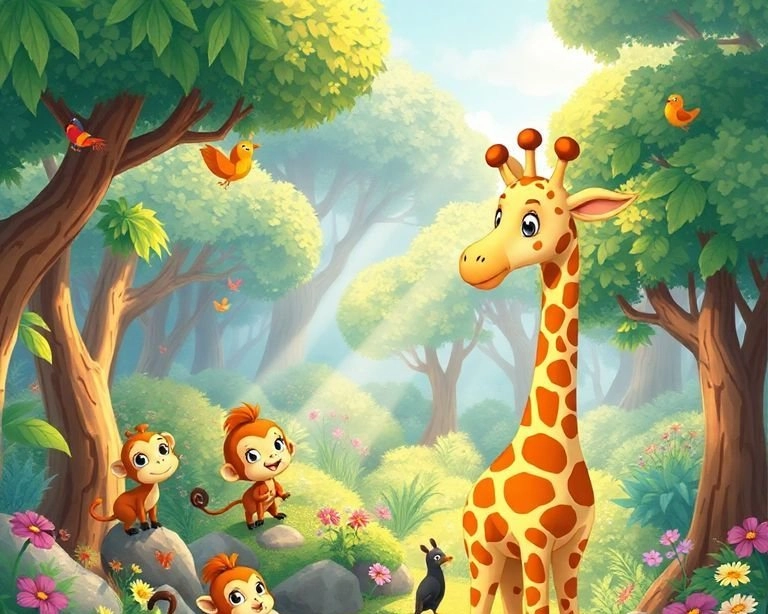 Zürafa'nın Masal Diyarı Masalı Zürafa'nın Masal Diyarı Masalı