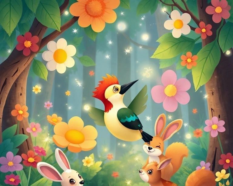 Ağaçkakanın Renkli Dünyası Masalı