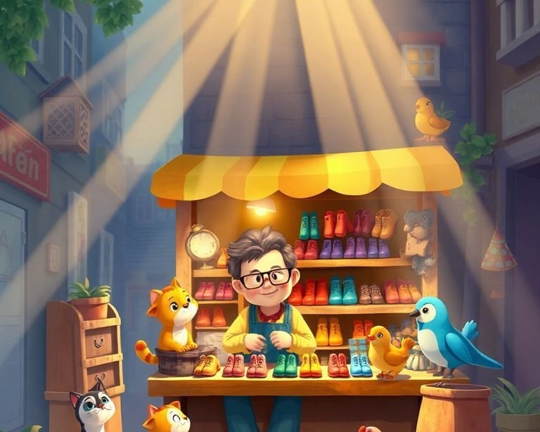 Ayakkabı Boyacısı ve Minik Dostları Masalı Ayakkabı Boyacısı ve Minik Dostları Masalı