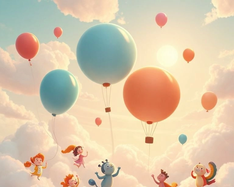 Balon ve Bulutların Dansı Masalı Balon ve Bulutların Dansı Masalı