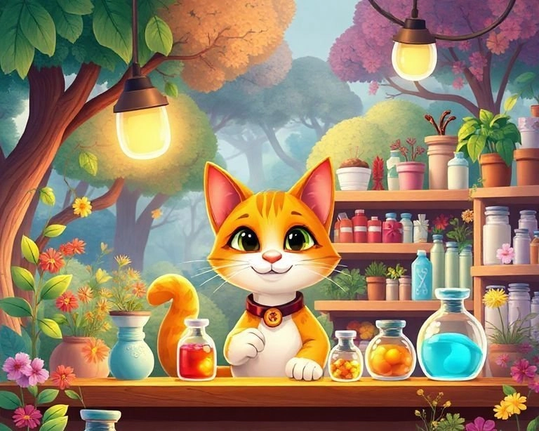 Eczacı Kediciğin Serüveni Masalı Eczacı Kediciğin Serüveni Masalı