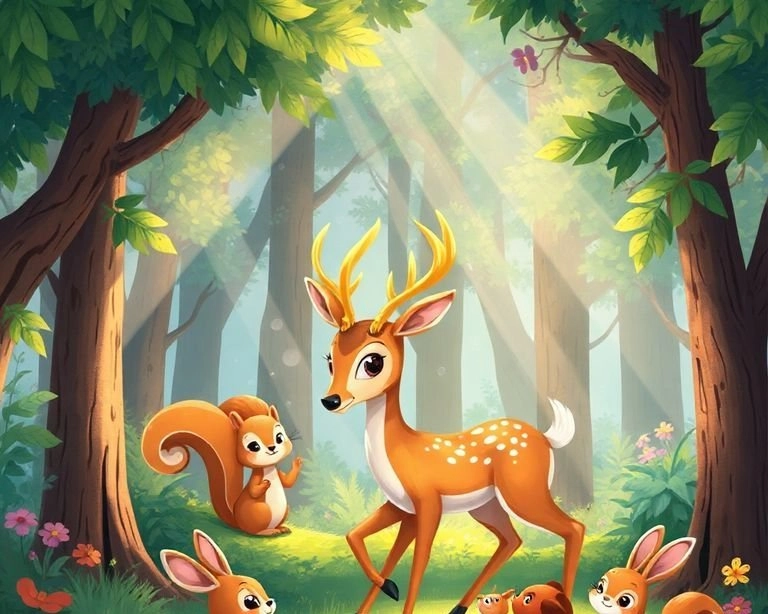 Geyiğin Altın Boynuzu Masalı Geyiğin Altın Boynuzu Masalı