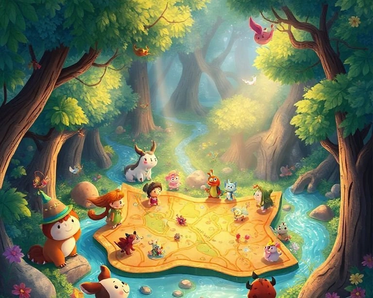 Gizemli Harita: Sihirli Yol'un Hikayesi Masalı