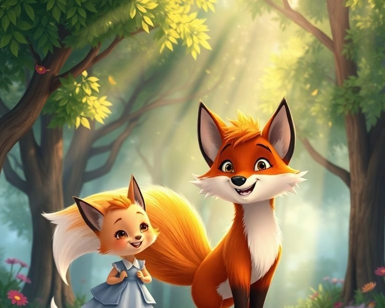 Gururlu Tilki ve Alçakgönüllü Tavşan Masalı Gururlu Tilki ve Alçakgönüllü Tavşan Masalı